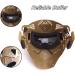 Senmortar Airsoft Mask - Full Face Tactical Protection Gear for Halloween, CS Game, Motocross - Desert & Grey - Buy Online on GoSupps.com