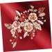 SKISUNO Flower Leaf Comb Wedding Hair Accessories Bridal Hair Accessories Wedding Hair Comb Flower Bridal Hair Comb Crystal Bridal Hair Comb Headgear Rhinestones Bride Alloy Rhinestone - Buy Online on GoSupps.com