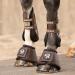 Sunride Hoof Bells for Horses - 2 Set - Real Leather & Neoprene - Protect Against Bale Kicks - Size S (Shetty & Pony) - Brown - Buy Online on GoSupps.com