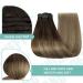 Buy Youngsee Balayage Clip-in Extensions - Real Hair 55cm Dark Brown 120g #4/10/16 | Best Quality & Fast International Shipping - Buy Online on GoSupps.com
