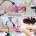 UV Light for Nails with Protection Gloves | Portable 3W Gooseneck LED Lamp for Gel Nail Extension in Black | Clamp Gel Nail Lamp for Salon-Quality Manicures - Buy Online on GoSupps.com