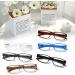 Cojwis 6 Pack Blue Light Filter Reading Glasses for Men & Women | Anti Blue Light PC Gaming Fashion Visual Aid - 6 Color Mix 2.25x - Buy Online on GoSupps.com