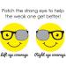 Eye Patch for Kids - Block Head Eyeglass Eye Patch by Patch Pals | Left Eye Coverage | International Shipping Available - Buy Online on GoSupps.com