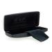 Edison & King Sturdy glasses case including glasses cleaning cloth One size Black-black