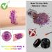 URAQT Holographic Mermaid Sequins Body Glitter Gel 50ml - Purple | Sparkling Glitter for Face, Body, Hair & Nails - Festival Party Lotion - Buy Online on GoSupps.com