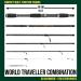 Rigged and Ready World Traveler Travel Fishing Rod - Compact 6 Sections 2 Tips 215 cm Nano-Carbon for Spin Bait Carp Pike & Sea Fishing - International Shipping - Buy Online on GoSupps.com