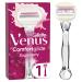 Gillette Venus Comfortglide Sugarberry Razor Women Women's Razor + 1 Razor Blade with 5-Layer Blade Women's Gift