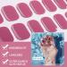 16 PCS Purple Gel Nail Polish Stickers - Full Wraps for Women & Girls | Cured Gel Nail Strips Decoration (BSG-0296-rosa) - Buy Online on GoSupps.com