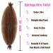 LPARMJIT 24 Afro Twist Hair - Pre-separated Kinky Marley Extensions (8 Packs) for Soft Butterflying Styles - 30# Color - Buy Online on GoSupps.com