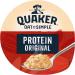 Quaker Oat Protein Original Porridge Pots 6 x 49g - High-Protein Breakfast Instant Oats - Buy Online on GoSupps.com