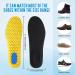 Elastic Shock Absorbing Shoe Insoles - Breathable Comfort Cushioning Inserts (12 Pairs, Men Women, Black Beige) - Buy Online on GoSupps.com