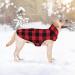 Malier Dog Winter Coat - Classic Plaid Fleece Jacket for Large Dogs - Red X-Large - Buy Online on GoSupps.com