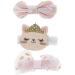 Solida Kids Hair Clips Click Clack Bow Cat Purple 3 Pieces
