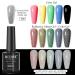 MIZHSE Reflective Glitter Gel Polish Set - Silver Colorful Glitter | Christmas Nail Art Varnish Manicure Kit for Beginners | Soak Off LED Lamp Included - Buy Online on GoSupps.com