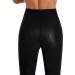 TNMLLD Women's Short Sauna Pants XX-Large Black - Weight Loss Thigh Slimmer Fitness Sweatpants for Running Sports - Buy Online on GoSupps.com
