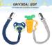 POKIPAW Pacifier Clip for Boys and Girls  6 Pack Baby Pacifier Holder Leash 100% Handmade Braided Fits All Pacifiers & Teething Toys Modern Unisex Baby Gift Colorful - Buy Online on GoSupps.com