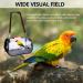 Pet Birds Bag Lightweight Bird Carrier PVC Transparent Travel Cage Foldable Ventilation Pet Bird Travel Backpack Breathable Bird Travel Cage Portable Travel Bird Cage with Perch Wooden Stick (red) - Buy Online on GoSupps.com