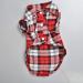 Yowablo Plaid Pet Shirt - Red Large for Stylish Dogs | International Shipping Available - Buy Online on GoSupps.com