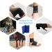 Lab On Adhesive 7.5cm x 4.5m - 6 Rolls Self-Adhering Cohesive Bandage for Dogs & Sports - Blue Veterinary Wrap for First Aid on Wrist & Feet - Buy Online on GoSupps.com