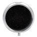 Round Pill Box Black Glitter Print 3 Compartment Medicine Pill Case Print Pill Organizer Decorative Metal Portable Pill Box Pocket Pill Box Style