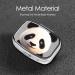 Panda Lovely Head Printing 2 Compartment Small Pill Case - Cute Travel Pill Box Organizer for Purse & Pocket | Perfect Travel Gift - Buy Online on GoSupps.com