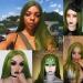 Serene Wigs 66 cm Olive Green Lace Front Wig - Heat-Resistant Synthetic Straight Wig for Women & Drag Queens - Buy Online on GoSupps.com