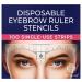 Disposable Eyebrow Ruler Stencils - 100-Pack Transparent Mapping Stickers for Microblading, Henna, Brow Extensions & Permanent Makeup - Peel & Stick Measuring Shaper Tool for All Face Shapes - Buy Online on GoSupps.com
