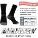 Iseasoo Compression Socks for Women & Men - Plantar Fasciitis Support Crew Socks - Athletic Running - 4 Pack - Large/X-Large - Black - Buy Online on GoSupps.com