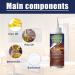 Wood Care Wax | Beeswax Anti-Drying Cabinet Cleaner and Polish | Brightening Multipurpose Beeswax for Tables Floor Cabinets Gyouza - Buy Online on GoSupps.com
