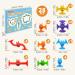 Echocube Suction Toy Set | 28 Silicone Suction Cup Bathing Toys for Kids 3+ | Sensory Play Stress Relief & Travel Toys for Toddlers & Adults - Buy Online on GoSupps.com