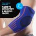 VITTO Elbow Support Compression Sleeve for Tendonitis Arthritis - Tennis & Golfers Elbow Strap for Men & Women - Ideal for Weightlifting - Size M Blue - Buy Online on GoSupps.com