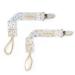 BooginHead Luxe Pacifier Holder Baby Pacifier Clips  Gold Sparkles