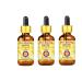 Deve Herbes Pure Rosehip Seed Oil (Rosa rubiginosa) with Glass Dropper Cold Pressed (Pack of Three) 100ml X 3 (10 oz)