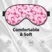 Breast Cancer Awareness Sleep Mask - Adjustable Double-Sided Eye Cover for Comfort & Eye Edema Relief - Buy Online on GoSupps.com