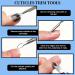 Fandamei Gel Nail Files & Nail Care Set - 100/180 Grit Buffers Tongs & Shaver for Manicure & Pedicure - Z-Blue | Premium International Shipping - Buy Online on GoSupps.com