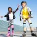 Dinosaur Knee and Elbow Pads Set for Kids 5-15 Years Tiffany Blue - Protective Gear for Skating, Cycling, Scooter - Includes Wrist Guards and Drawstring Bag - Buy Online on GoSupps.com