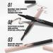  G n rique Liquid Micro-Blading Pen - Curved Eyebrow Pen | Upgraded Waterproof Pencil with 4 Teeth Micro Fork Tip Applicator Lift Natural Eyebrows - Buy Online on GoSupps.com