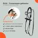 RL24 Real Leather Bridle for Horses | Funny HKM Wooden Horse Accessories | Black Bridle with Reins | Perfect Horse Toys for Children - Buy Online on GoSupps.com