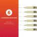 Sakura Pigma Micron Fineliner Pens - Black and Colored Ink - 01 Point Size - 6 Pack - Buy Online on GoSupps.com