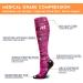 QUXIANG Compression Socks for Men & Women - 15-20 mmHg for Nursing Running Travel & Edema | Small/Medium Multiple Colors - Buy Online on GoSupps.com
