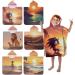 Buy Aiorber Personalized Hooded Towel for Kids | Microfiber Bathing Poncho for Boys & Girls Age 1-6 | Soft & Absorbent 60x60cm Baby Towel - Buy Online on GoSupps.com