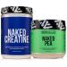 NAKED Vanilla Pea Protein Isolate 1LB Pure Micronized Creatine Monohydrate 1 000g (200 Servings) Vegan Bulk Non-GMO Gluten Free Soy Free