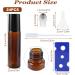 Buy WOPPLXY 24-Pack Brown Glass Roll-On Bottles - 10ml for Essential Oils Perfumes & Cosmetics | International Shipping Available - Buy Online on GoSupps.com