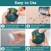 Vibbang Reusable Gel Foot Roller & Mini Washable Lint Remover for Pet Hair | Portable Sticky Lint Roll (Green) - International Shipping Available - Buy Online on GoSupps.com