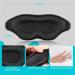Gernaf 3D Contoured Cup Eye Mask for Sleeping with Carry Pouch and Earplugs - Lightweight Breathable Blindfold for Men and Women - Perfect for Travel and Better Sleep - Adjustable Black - Buy Online on GoSupps.com