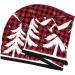 Quick-Drying Hair Towel Wrap Turban - Christmas Buffalo Plaid | Ideal Hair Drying Solution - Buy Online on GoSupps.com