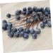 HOMSFOU 100pcs Simulation Blueberry Decoration Artificial Plants Flowers Artificial Berry Stem Embellishments for Crafting Fake Berry with Stem Fake Berry Twig Foam Christmas Small Fruit - Buy Online on GoSupps.com