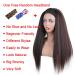 22 Inch Glueless Kinky Yaki Straight Headband Wig for Black Women - High Temperature Synthetic Hair - 1B30 Mix Brown - 22 Inch - Buy Online on GoSupps.com