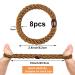 GYGYL Hair Ties for Women & Girls - No Damage Elastic Ponytail Holders for Thick Hair | 8 Pack Brown - Buy Online on GoSupps.com
