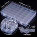 Embroidery Floss Cross Organizer Box - 127pcs Bobbin Winder Kit with 36 Compartments and Floss Bobbins for Craft Sewing Storage - Buy Online on GoSupps.com